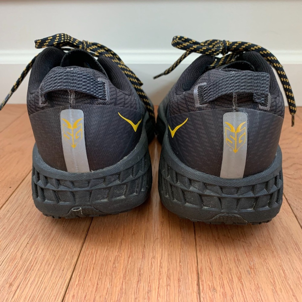 Hoka One One Mens 12 Anthracite Black Speedgoat 4 GTX Gore-Tex Trail Vibram - Picture 4 of 11